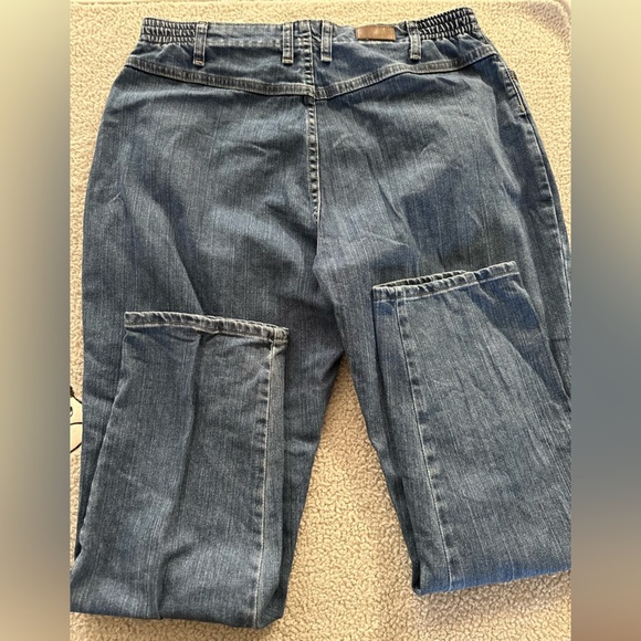 VTG lee side elastic at the waist mom jeans size 18W - Picture 5 of 7